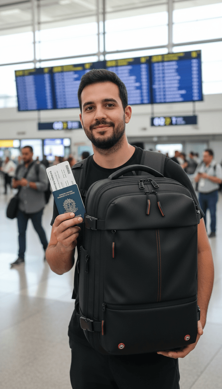 Depois - Mala organizada com CompactaMax